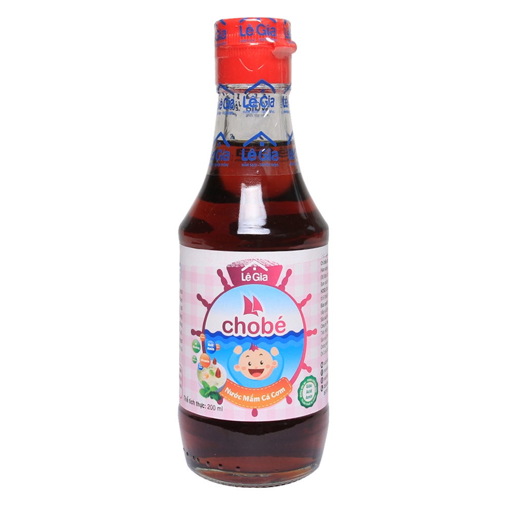 Nước Mắm Lê Gia Cho Bé Từ 6M+ 60ml - 200ml (date 2023)