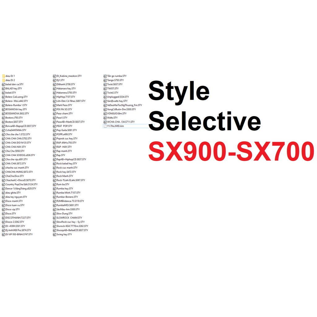 Full dữ liệu đi show cho Yamaha SX900 SX700 tặng kèm USB 16GB siêu bền