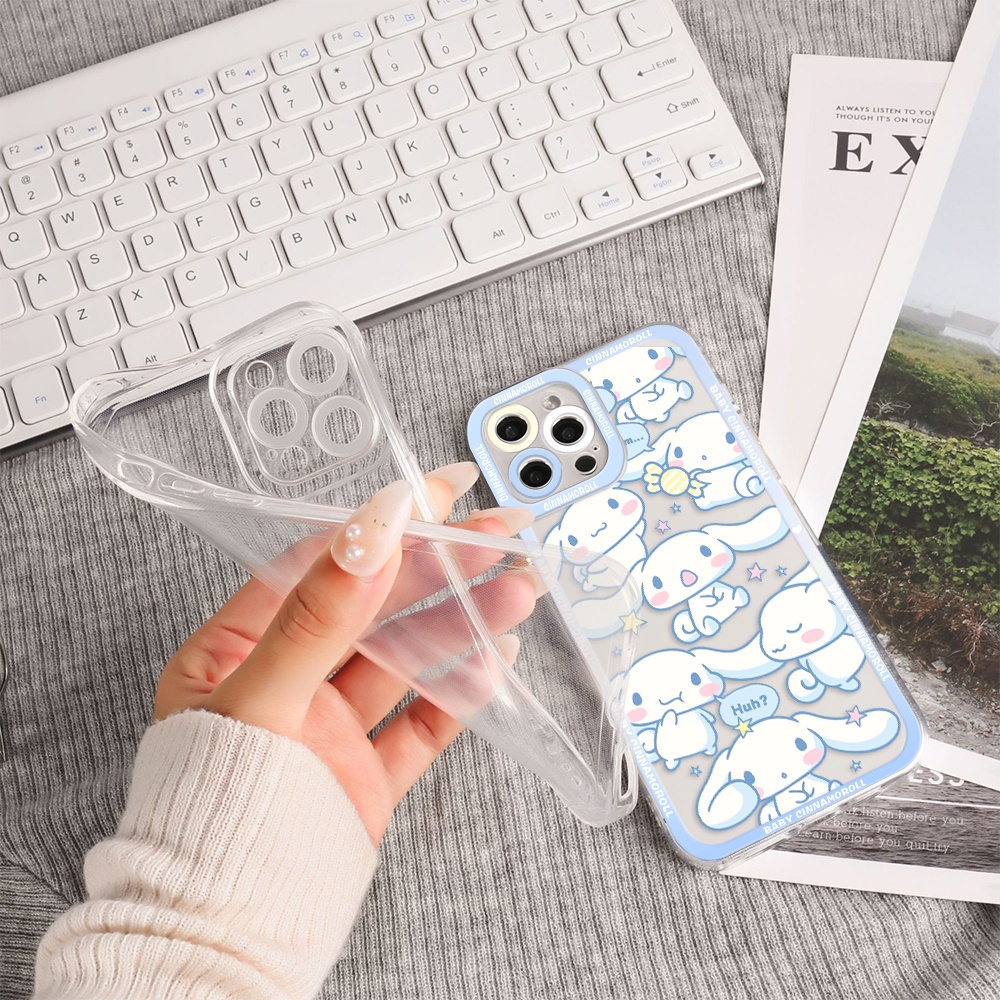 Ốp Điện Thoại Tpu Dẻo Họa Tiết Cinnamoroll Disney Cho iPhone 11 12 13 pro max XS X XR XSMax 7 8 6 6s plus SE 2020