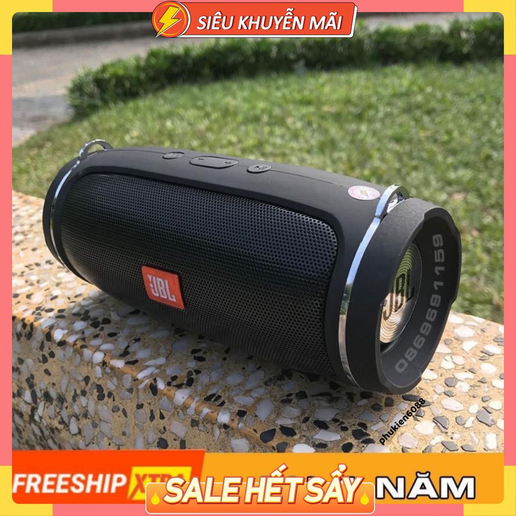 [FREESHIP CHÍNH HÃNG] Loa Bluetooth JBL Charge 4+ Mini bass tốt khoẻ - có dây đen