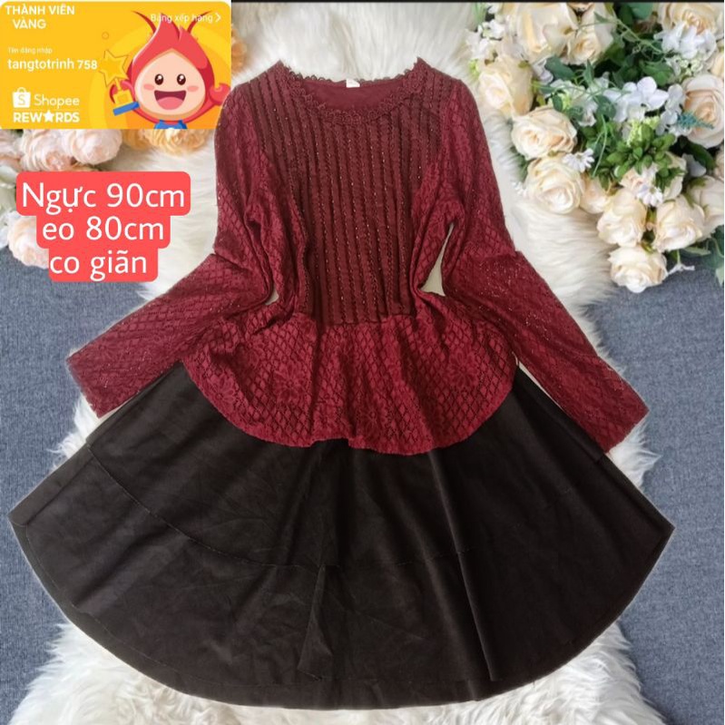 Đầm hoa lưới yiting