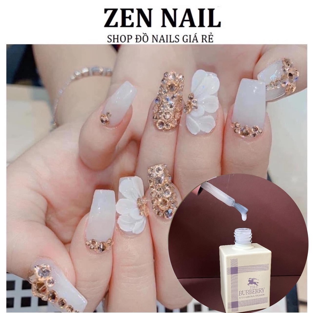 Sơn gel trắng, đen, nước gạo tone màu cơ bản, 15ml