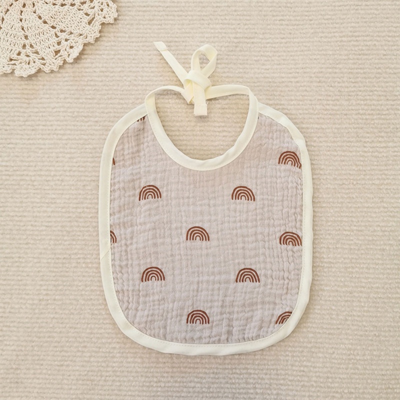 Khăn Yếm Bằng Cotton Mềm Thoáng Khí In Họa Tiết Hoạt Hình Cho Bé Sơ Sinh