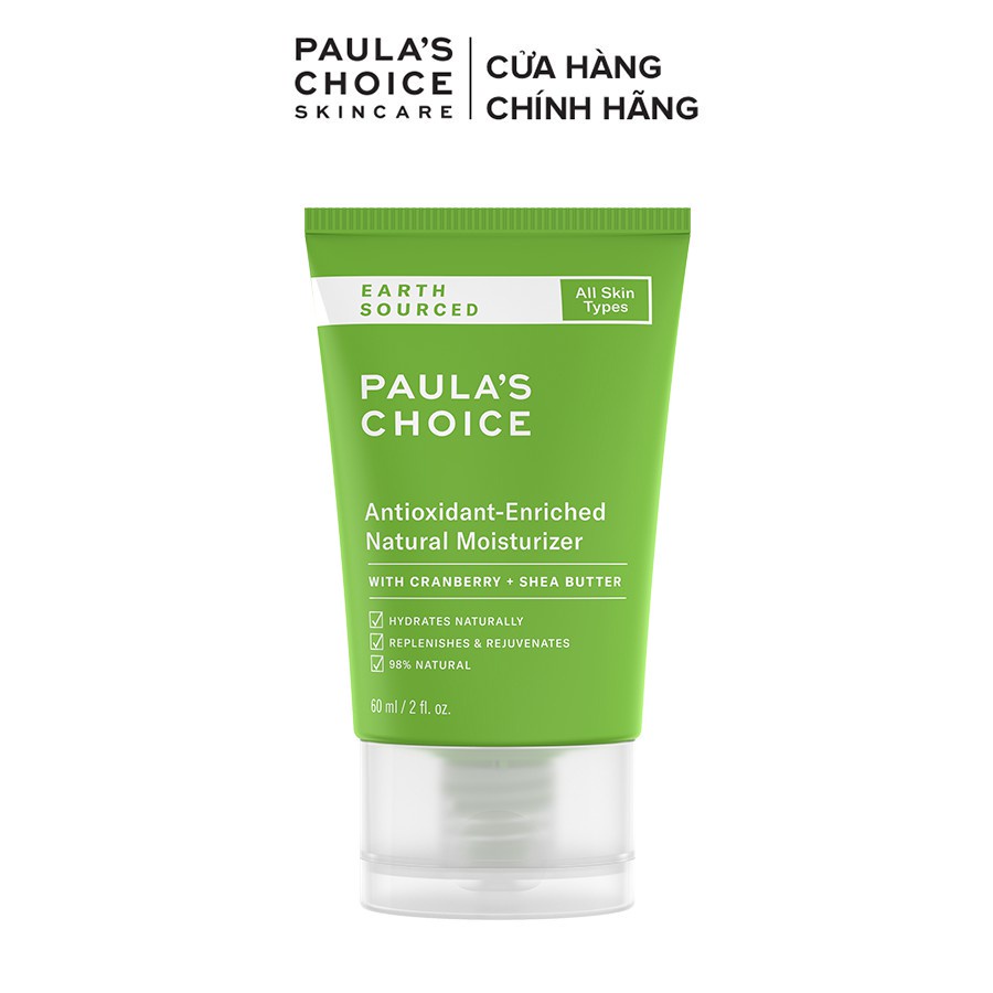 Kem dưỡng ẩm nguồn gốc thiên nhiên Paula’s Choice Earth Sourced Antioxidant Enriched Natural Moisturizer 60ml 8520