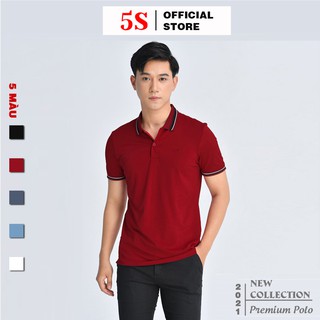 [MUA 2 POLO TẶNG 1] Áo Thun Nam Polo Có Cổ Tay Ngắn 5S, Phom Dáng Trẻ Trung, Sang Trọng, Lịch Sự (APC21015)