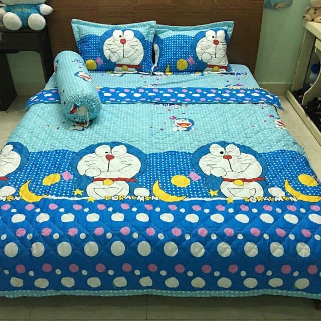 MỀN COTTON POLY DOREMON MẶT TRĂNG