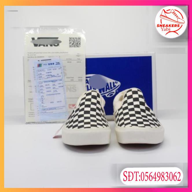💥FREE SHIP-HÀNG QUẢNG CHÂU💥giày sneaker  thể thao van caro trắng đen slipion full box -Yabi | BigBuy360 - bigbuy360.vn