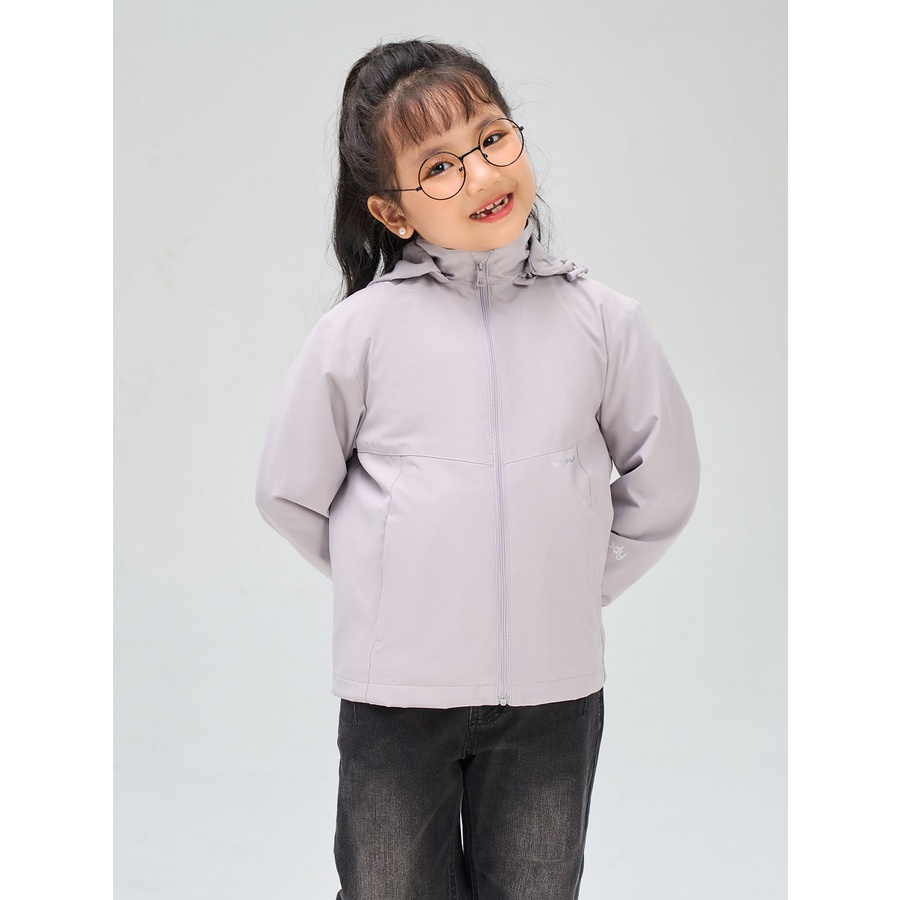 Áo gió 3C Plus kid YODY hai lớp bé trai bé gái trượt nước nhiều màu dễ thương AKK5019