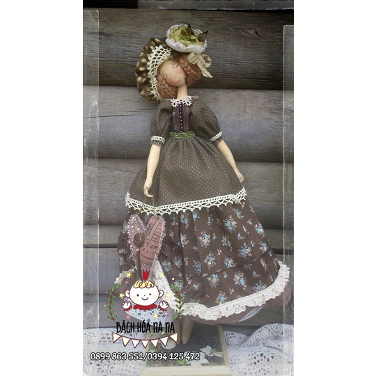 DIY Bộ Kit tự thêu búp bê CÔNG CHÚA XINH ĐẸP - thú nhồi bông tự làm, búp bê handmade - Handmade Nana Shop