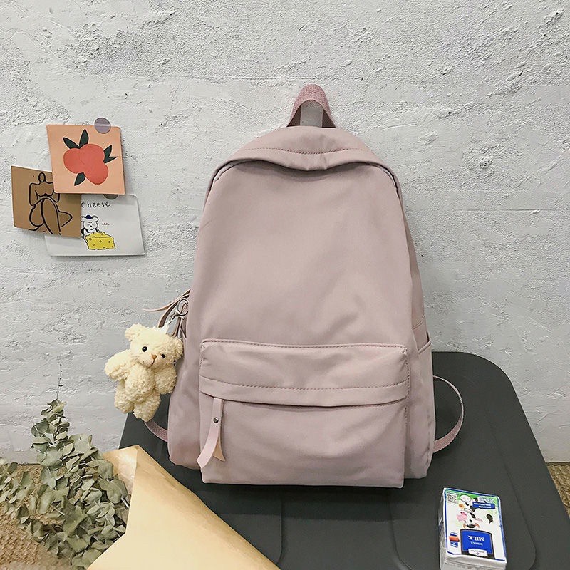 Balo trơn Unisex Nam nữ đi học laptop chống nước balo cặp sách đi học học sinh sinh viên ulzzang