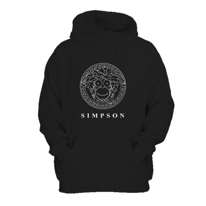Homer Medusa Parody Versace Áo Khoác Hoodie Nỉ Polyflex Màu Trơn In Họa Tiết Hoạt Hình The Simpsons Unisex