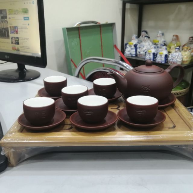 Ấm chén bát tràng phúc lộc thọ