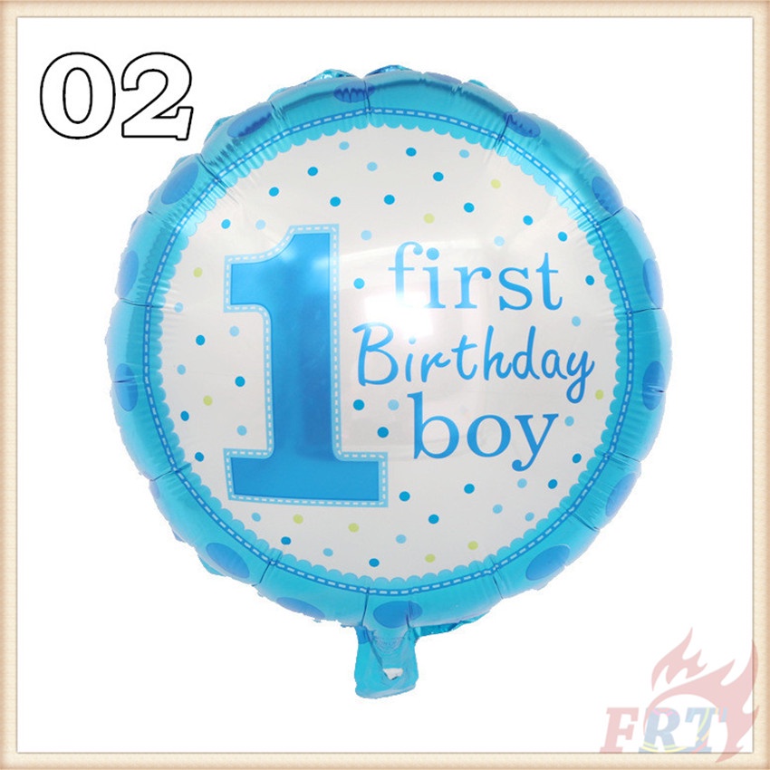 Bong bóng trang trí tiệc sinh nhật kích thước 18 inch dành cho bé 1 tuổi