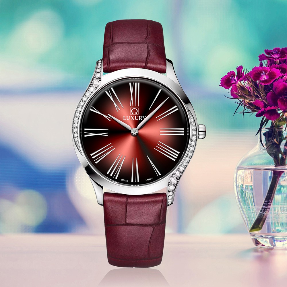 Đồng hồ Nữ LUXURY OME - Dây Da Thật Cao Cấp - Tặng Kèm Pin ĐH Dự Phòng - Bảo Hành 12 Tháng Toàn Quốc | BigBuy360 - bigbuy360.vn