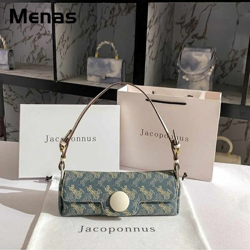 Menas Túi Đeo Vai Kết Cấu Hợp Xu Hướng Mới Chất Lượng Cao Thiết Kế Niche Cho Nữ