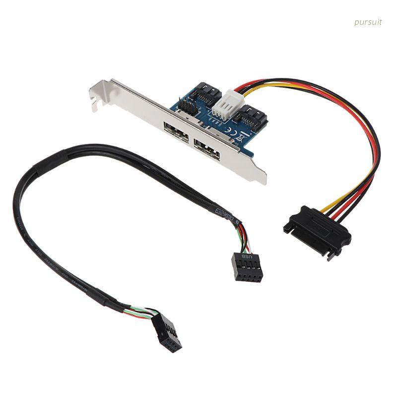 pur/ SATA Dual Port to Double Power Over ESATA 12V+5V Adapter Convert Expansion Card