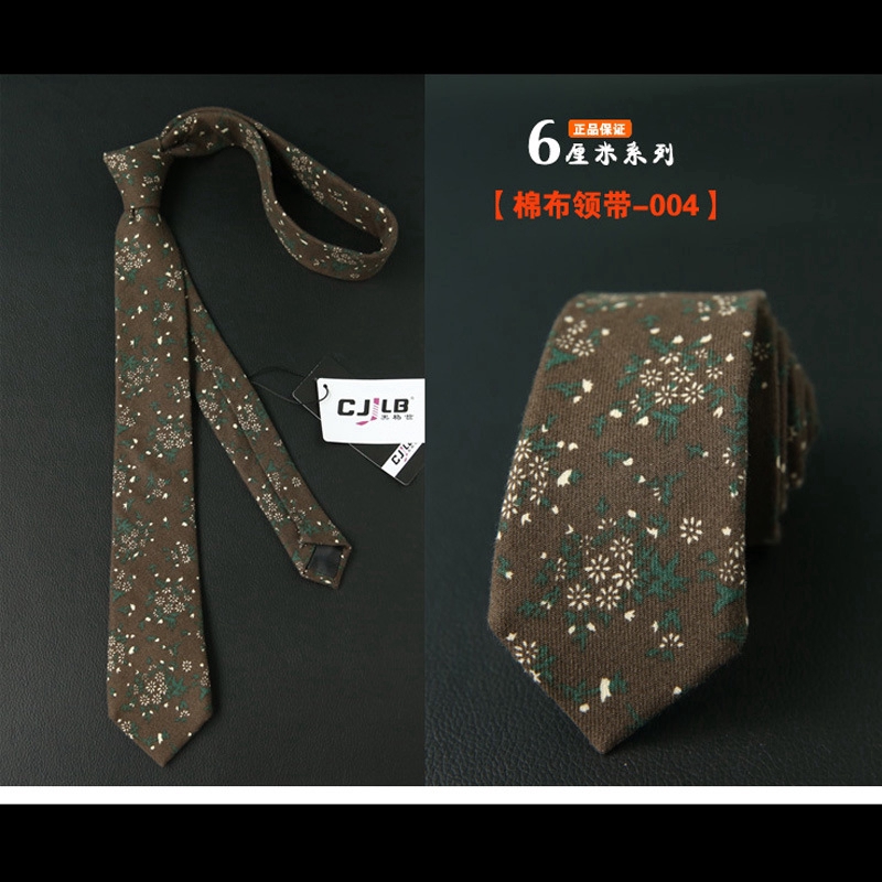 Cà vạt EFAN cotton bản rộng 6cm họa tiết kẻ sọc phong cách thanh lịch dành cho nam