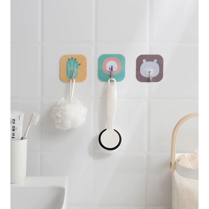 Móc Dán Tường siêu dính chống thấm nước hình dễ thương