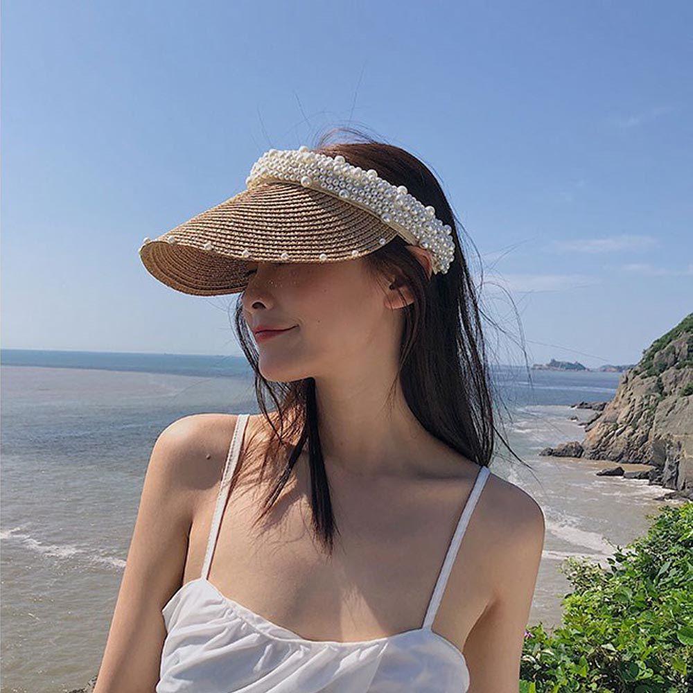 QQMALL Mũ Chống Nắng / Tia UV Tùy Chỉnh Thời Trang Đi Biển Mùa Hè Cho Nữ