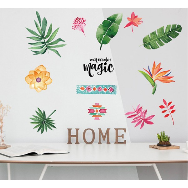 Decal dán tường hình chiếc lá