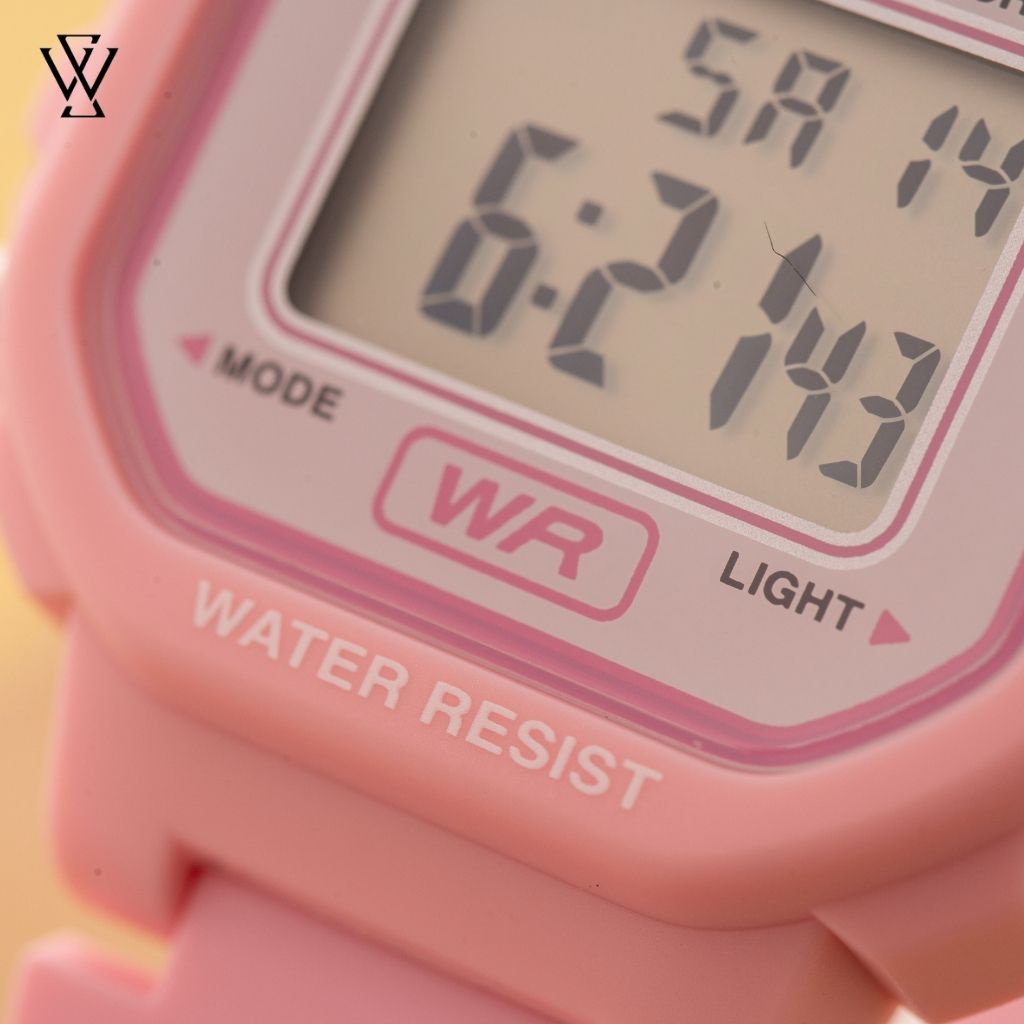Đồng Hồ Điện Tử Nữ Casio WATCHSTORE LA-20WH-4A1DF Thiết Kế Mặt Kính Nhựa 30.5 mm, Dây Đeo Và Vỏ Nhựa Màu Hồng Trẻ Trung