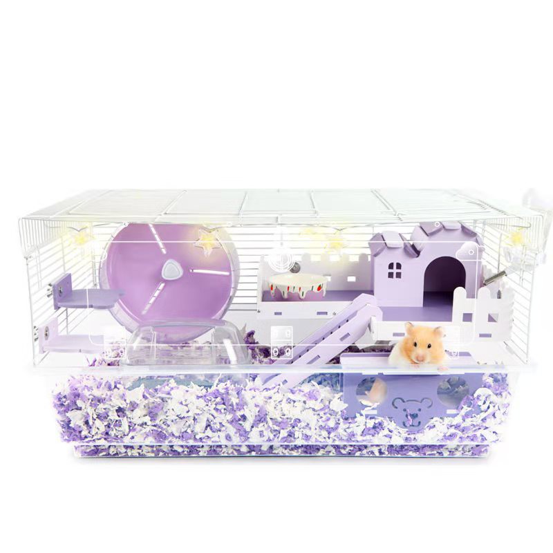 POKEMON HOUSE Hamster cage 62 / 47 basic cage acrylic transparent front door golden bear large villa supplies complete set