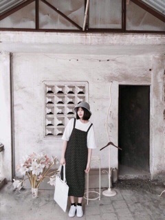 Set áo thun + yếm bi