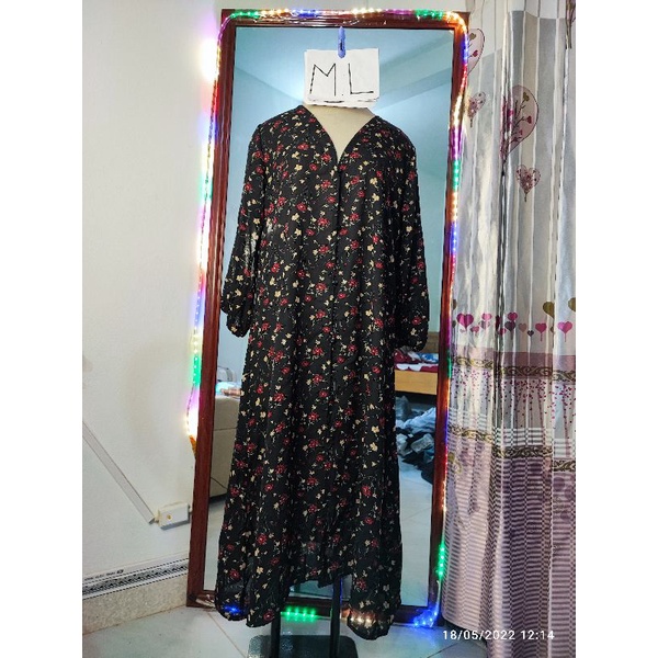 váy nhật dáng dài