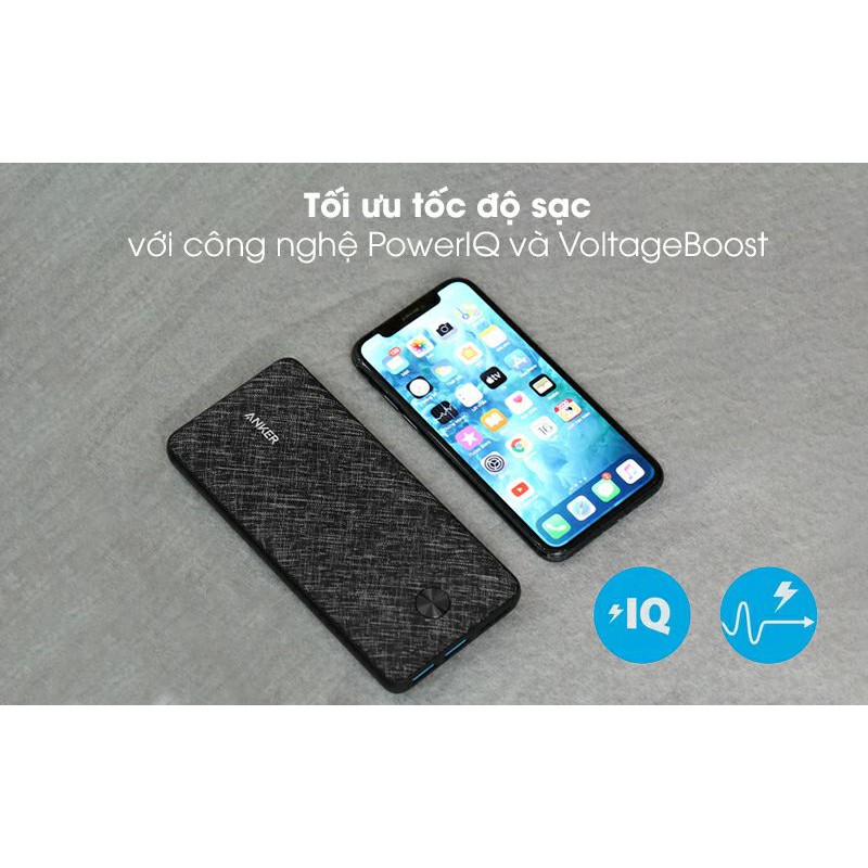 Tết - Pin sạc dự phòng Polymer 20.000mAh Type C Anker Chính Hãng PowerCore Metro Essential A1268 Đen( No Box) 2nd