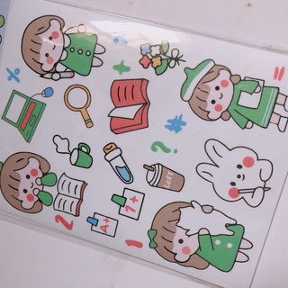 [Bottu] Sticker/nhãn dán dễ thương 4 tấm