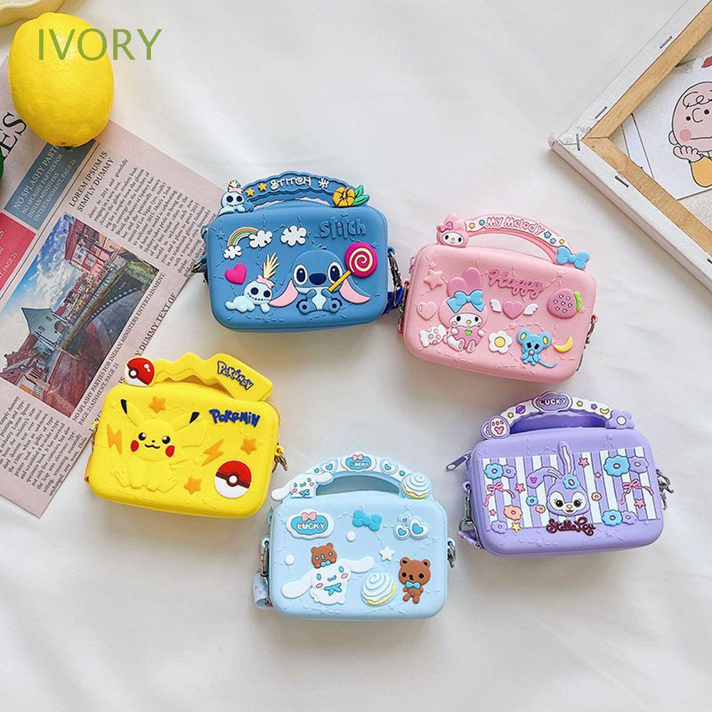 Túi Đeo Vai Mini Đựng Tiền Xu Họa Tiết Hoạt Hình Công Chúa Melody Dễ Thương Cho Bé Gái