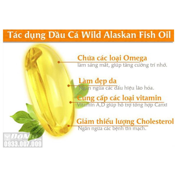 Viên uống Dầu Cá Alaska Kirkland Signature Wild Alaskan Fish Oil 1400 mg 230 viên của Mỹ