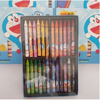 Bút sáp màu dạ Doraemon 24 màu