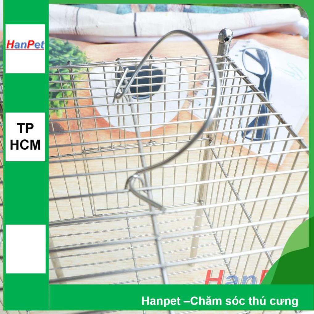 Hanpet.GV- Lồng tắm chim khuyên- lồng chuột hamster 100% inox không gỉ sét (- longtam) chuồng chim / lồng nuôi