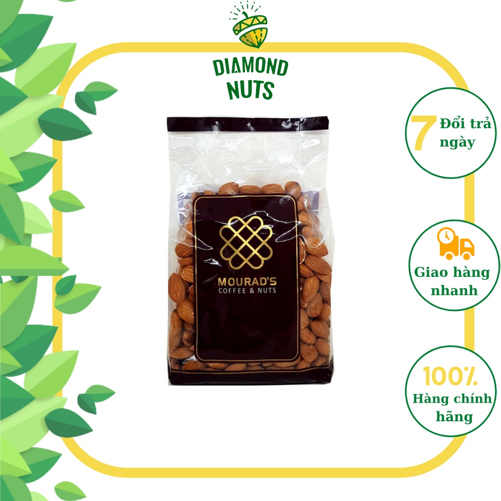 Hạnh nhân sấy khô tách vỏ Mourad Úc 500g Ăn kiêng Làm Sữa nguyên vị Giảm cân Diamond Nuts