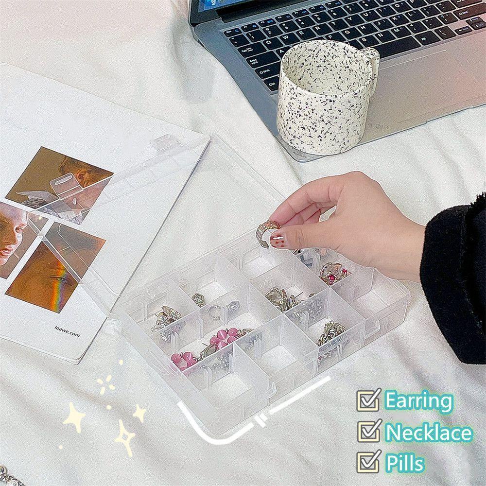 .Hộp Đựng Thuốc Mini Trong Suốt Có Thể Điều Chỉnh Kích Thước Tiện Dụng Ốp