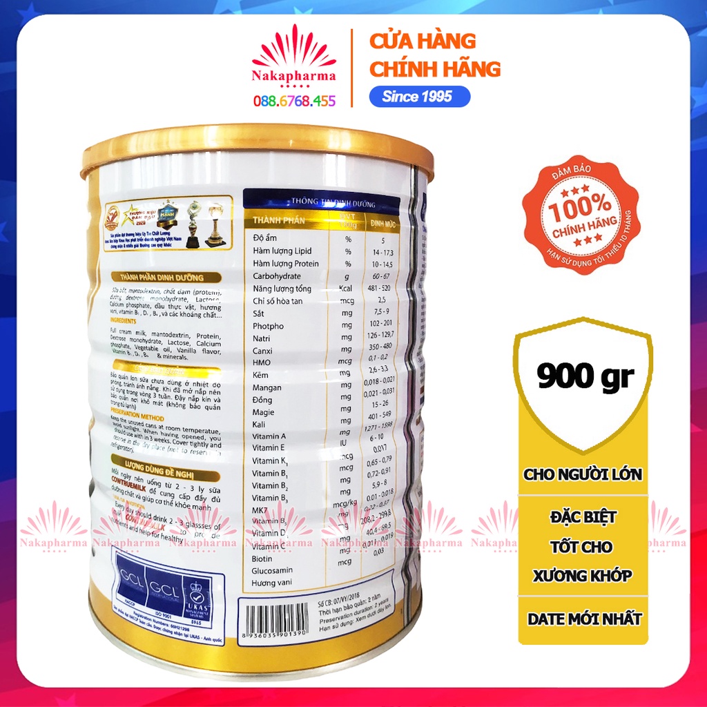 ✅ Sữa Cơ Xương Khớp Cow True Milk Bone & Joint 900g – Khuyên dùng cho người loãng xương, tiểu đường