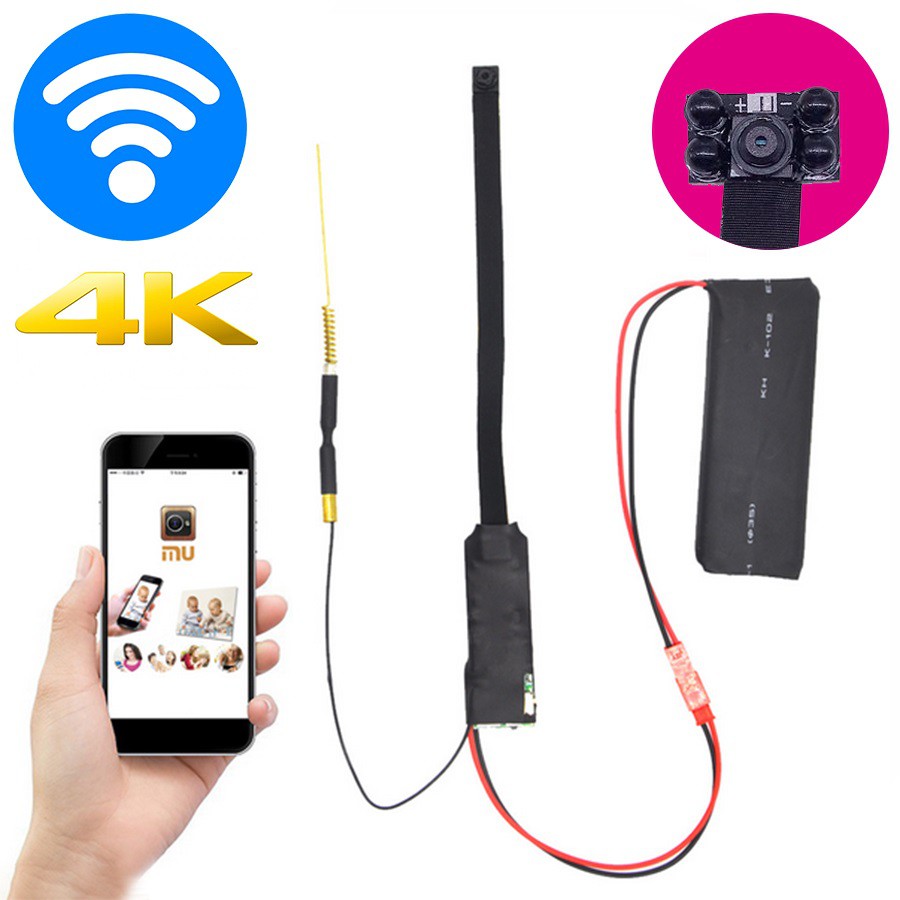 Camera Quan Sát Wifi V99 4k Xem Từ Xa Qua Điện Thoại, Camera 4 Mắt, Full Hd Tích Hợp Hồng Ngoại Quay Đêm.