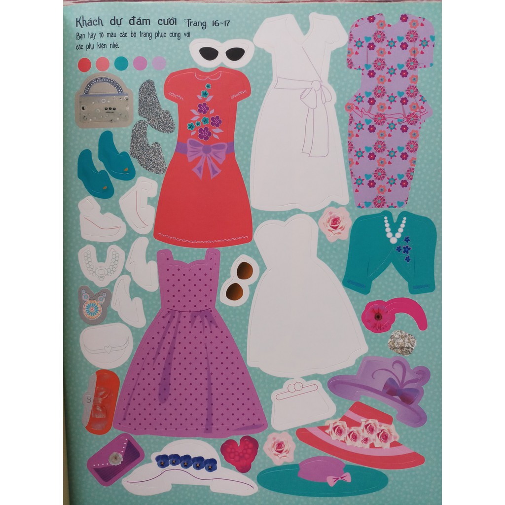 Sách - Dán Hình Sáng Tạo Trang Phục Búp Bê - Phù Dâu Xinh Đẹp | BigBuy360 - bigbuy360.vn
