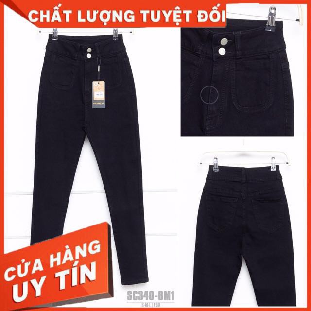 [Mã WASTMAY giảm 15% tối đa 30K đơn 150K] QUẦN JEANS ÔM ĐÁY CAO TÚI U cạp 2 nút- ảnh thật shop chụp | BigBuy360 - bigbuy360.vn