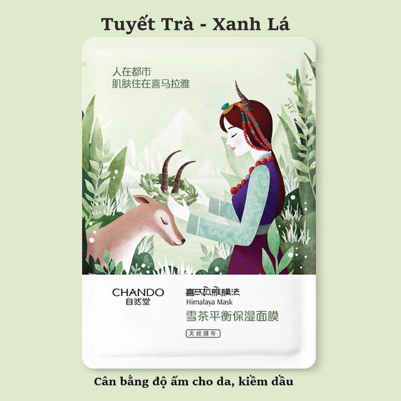 Mặt nạ Chando Himalaya các loại dưỡng ẩm trắng da chính hãng