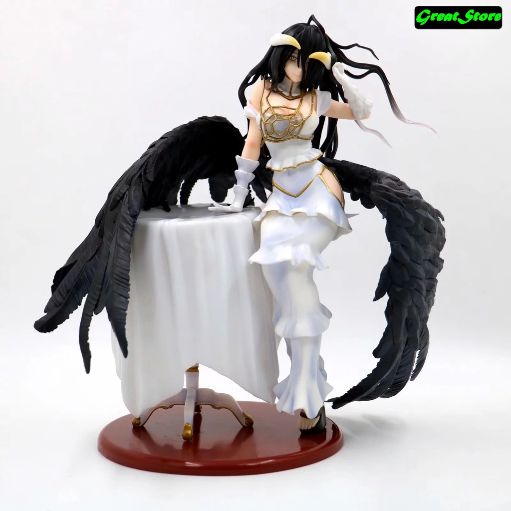 ( CÓ SẴN ) Mô hình Albedo ( có bàn ) trong OVERLORD Lạc Vào Thế Giới Game 1/7 scale - Figure