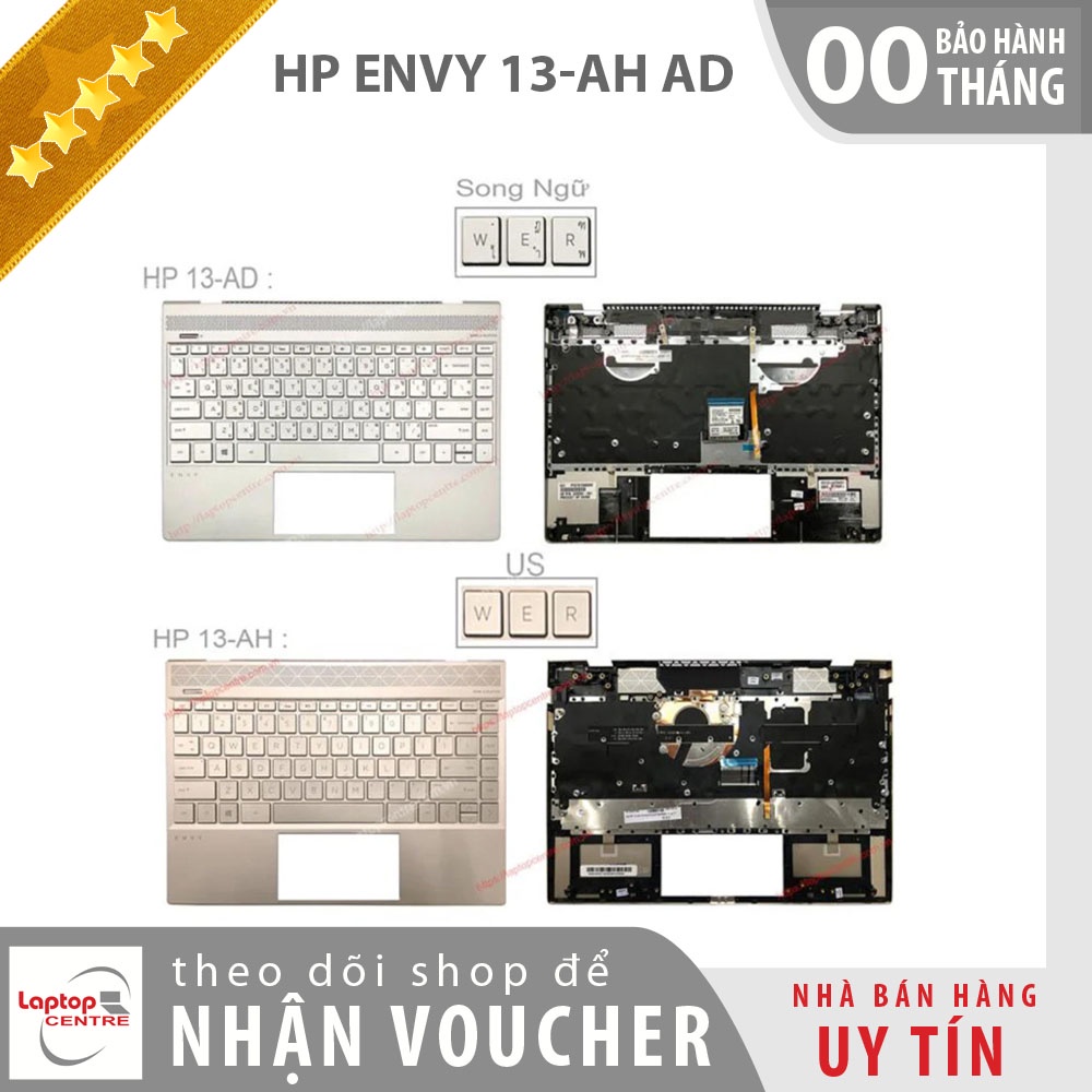 Thay vỏ laptop HP Envy 13-AH AD