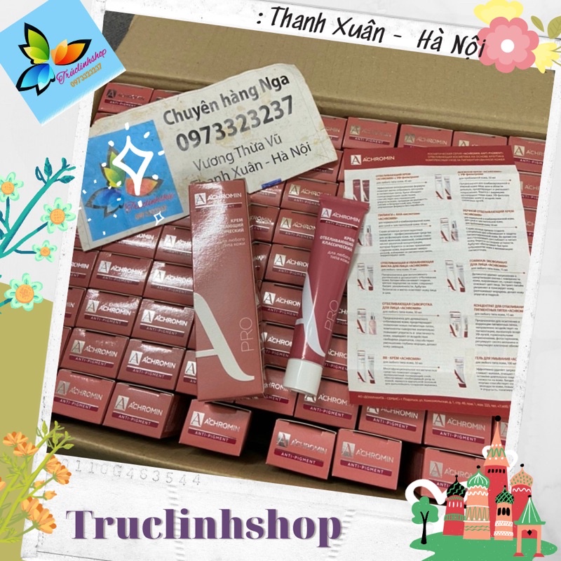 Kem nám Achromin pro giải quyết tình trạng nám sạm, tàn nhang, đồi mồi tận gốc ở da 45ml