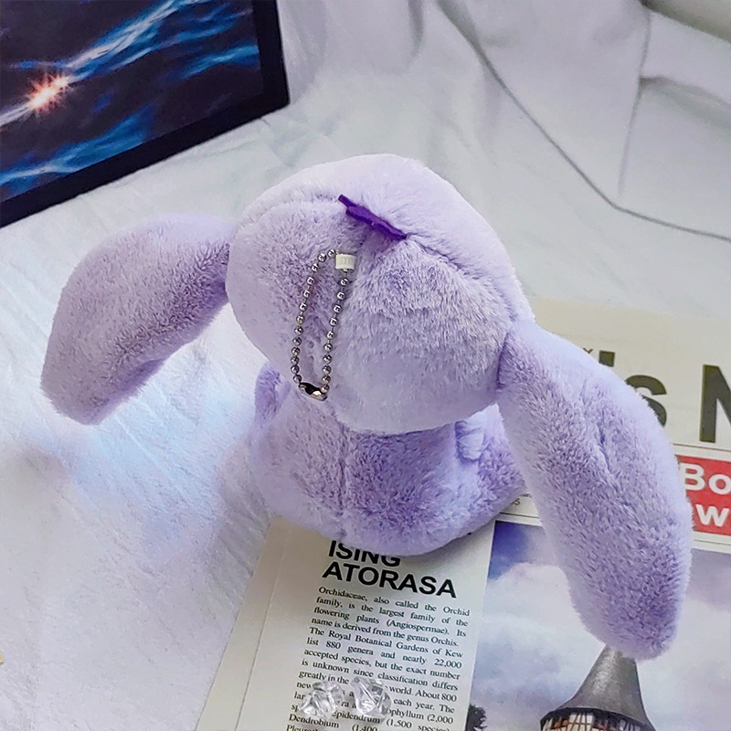 DISNEY Búp Bê Stitch Nhồi Bông 14cm Mềm Mại Đáng Yêu Trang Trí Túi Xách / Móc Khóa Xe Hơi