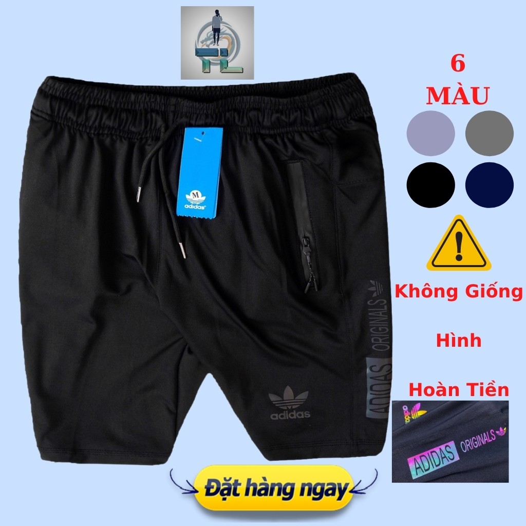 Quần short nam thể thao cao cấp, chất liệu thun poly thoáng mát thiết kế logo chữ phản quang mới lạ tập gym dạo phố QS67