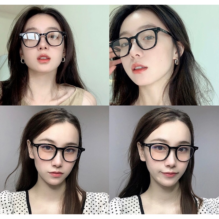 (KIQI-FASHION) COD Kính Gọng Phẳng Chống Tia Sáng Xanh Thời Trang Hàn Quốc Cho Nam Nữ