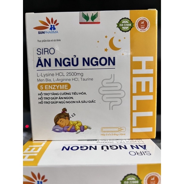 Ăn ngủ ngon HELLI - Siro ăn ngủ ngon dạng ống