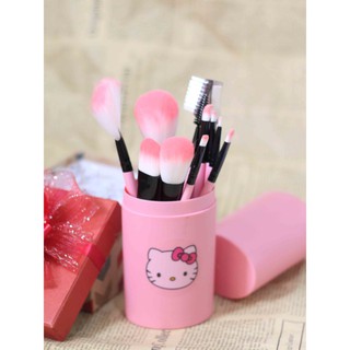 Bộ cọ trang điểm 12 cây hello kitty