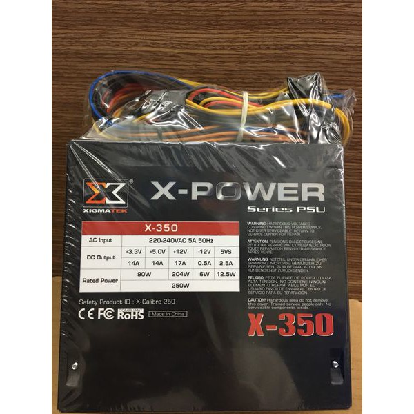 Nguồn XIGMATEK X-POWER X-350 350W (EN40544)